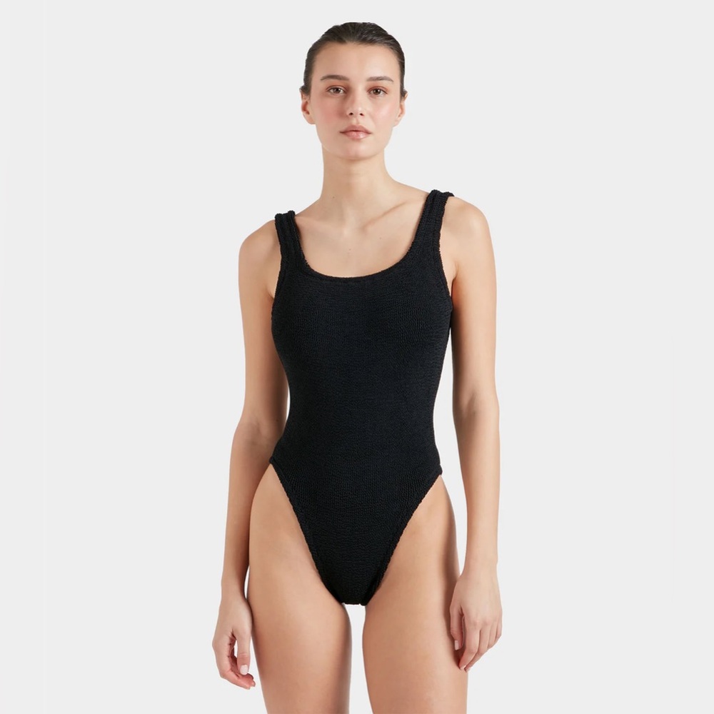 Hunza G Black One Piece Swimsuit